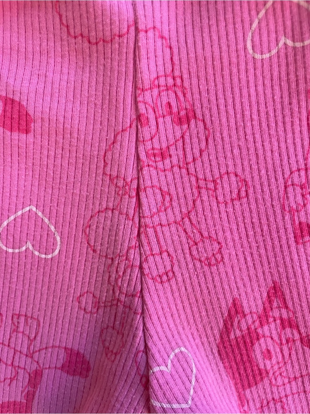 🐶Pink Ribbed Bluey Shorts - Picture 6 of 7